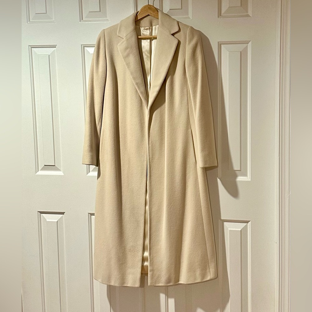 VINTAGE Regency Cashmere Cream Winter Coat Saks Fifth Avenue